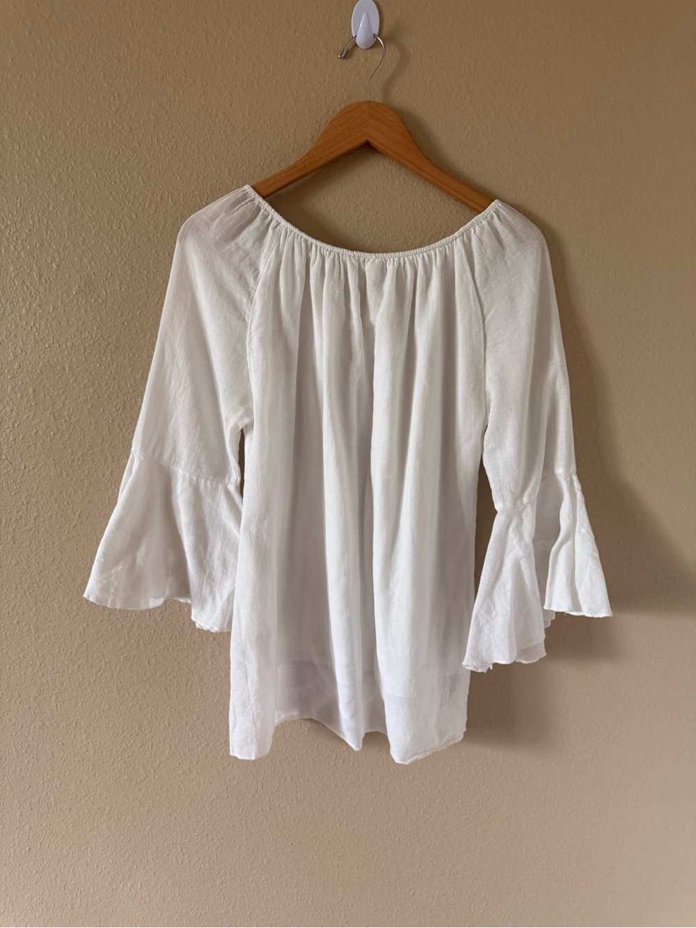 krazy kat White Embroidered Peasant Tunic Top - Picture 7 of 9
